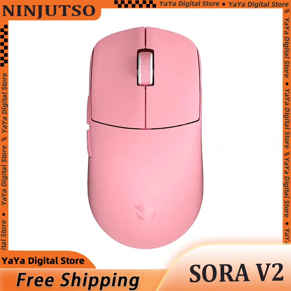 

Ninjutso Sora V2 8k Wireless Mouse Dual Mode PAW3395 Sensor FPS Gaming Mouse E-Sports Lightweight Gaming Mouse Pc Gamer Office