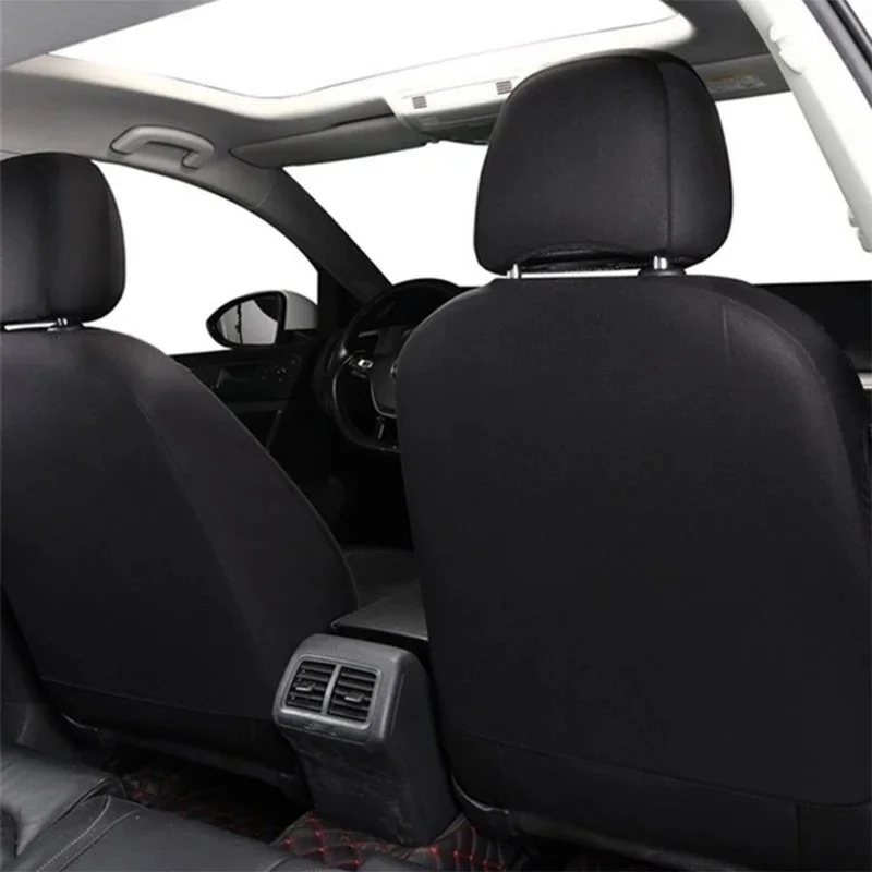 Universal Car Seat Cover Protector PU Leather Front & Rear Seat Back Cushion Pad Mat Backrest for Auto Interior Truck SUV Sedan