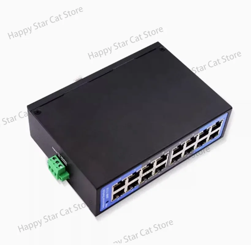 IDM-7116 Industrial 16 Port 100M Ethernet Switch Non Managed Din-Rail 24V Working at -20 to70 °C