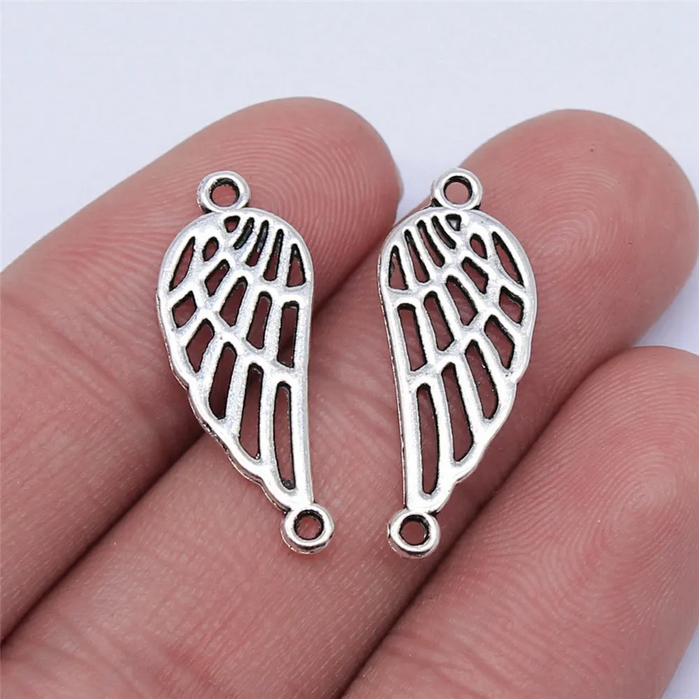 Women Accessories Hollow Wings Connector Charms Jewelry Materials 25x10mm 20pcs