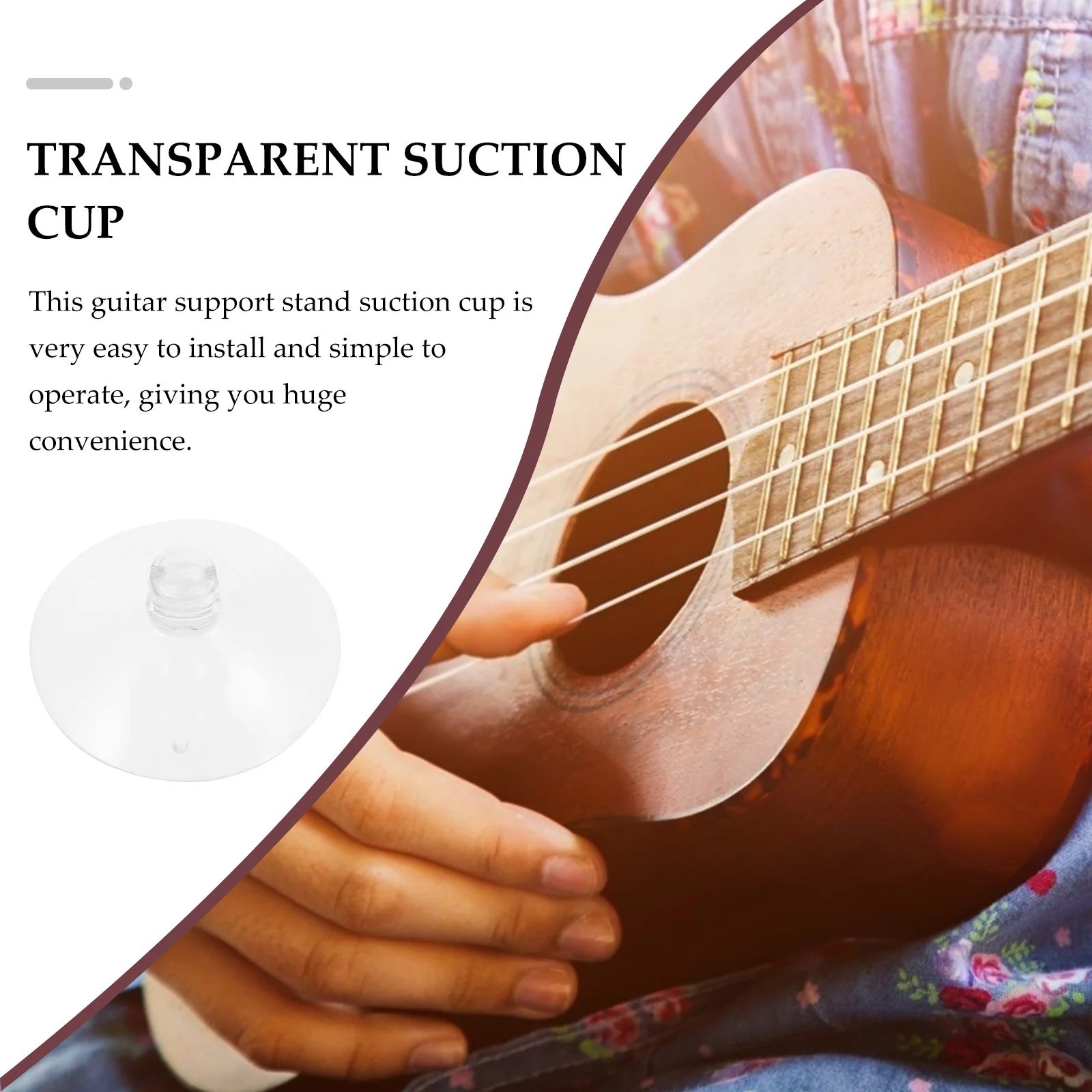 

4 pcs Guitar Support Suction Cup Clear Rubber Replacement For Guitar Support Stand Durable Portable Lightweight