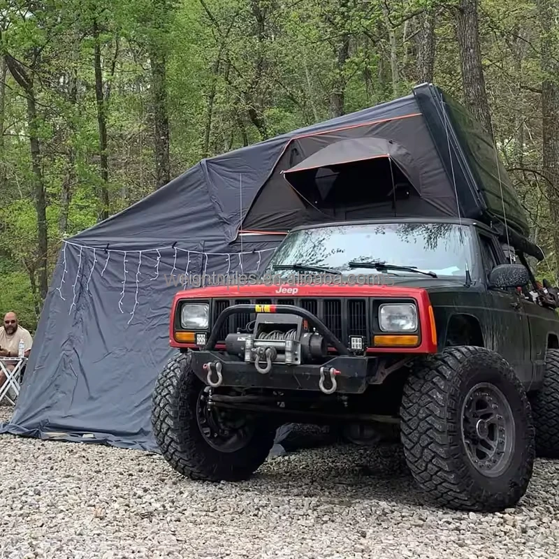 

Waterproof 4 Person Roof Top Tent Car Rooftop Tent ABS Hard Shell Top Roof Tent for 4X4 Camping