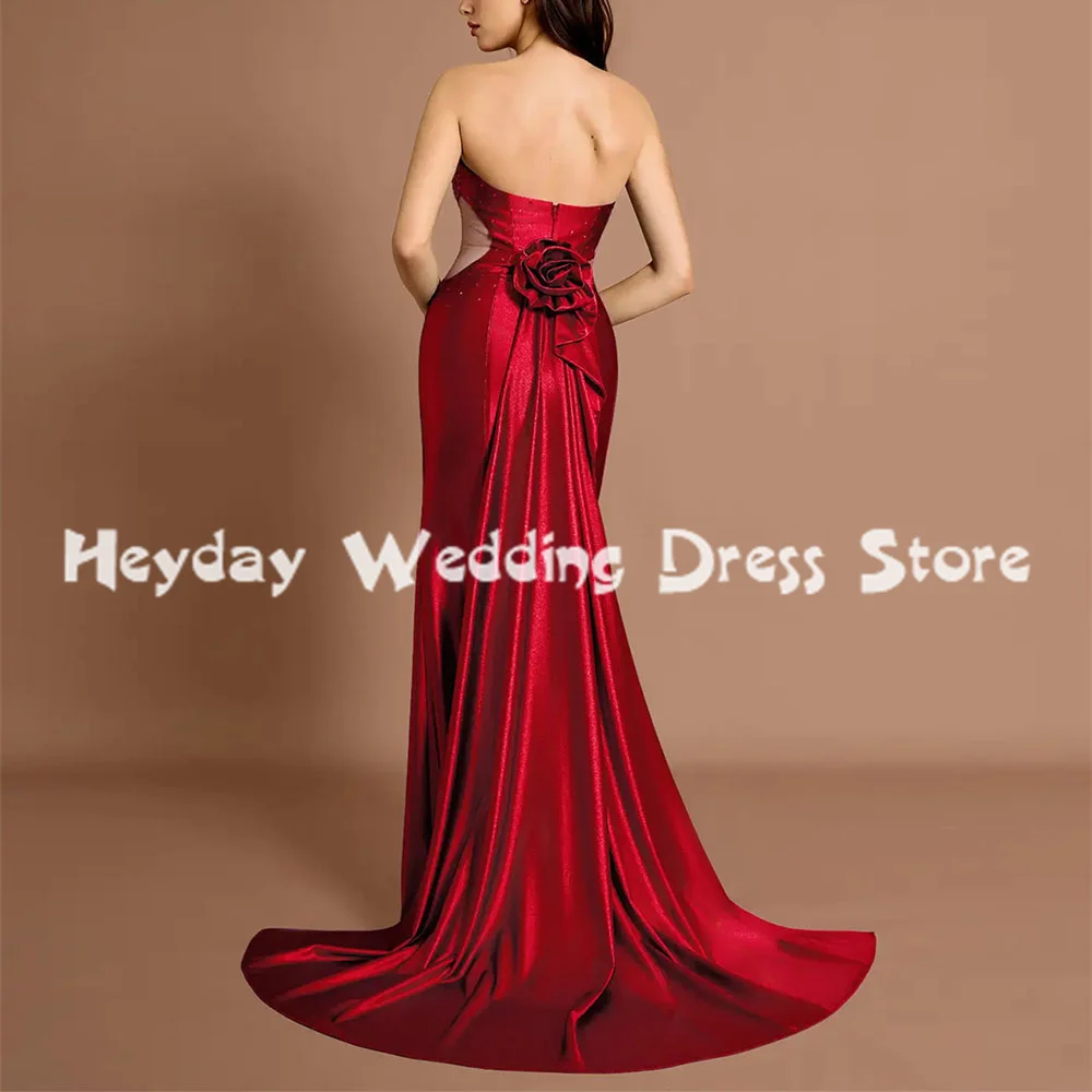 

Heyday Women's Sweetheart Mermaid Beaded 3D Flowers Evening Dresses With Sleeveless Floor-Length Formal Elegant Dresses 2025