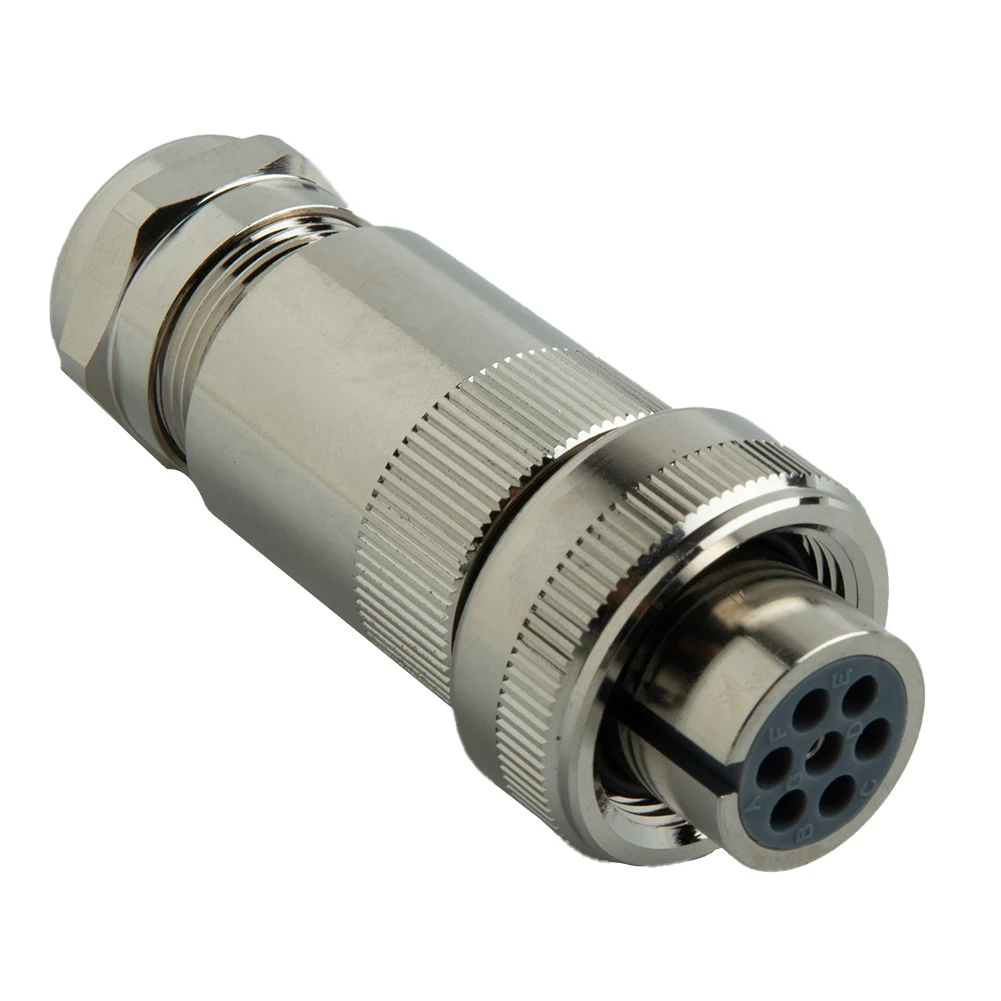 Efficient 7 Pin Connector For for Use with For for REXROTH R900021267 Proportional Valve IP67 Rated Durability