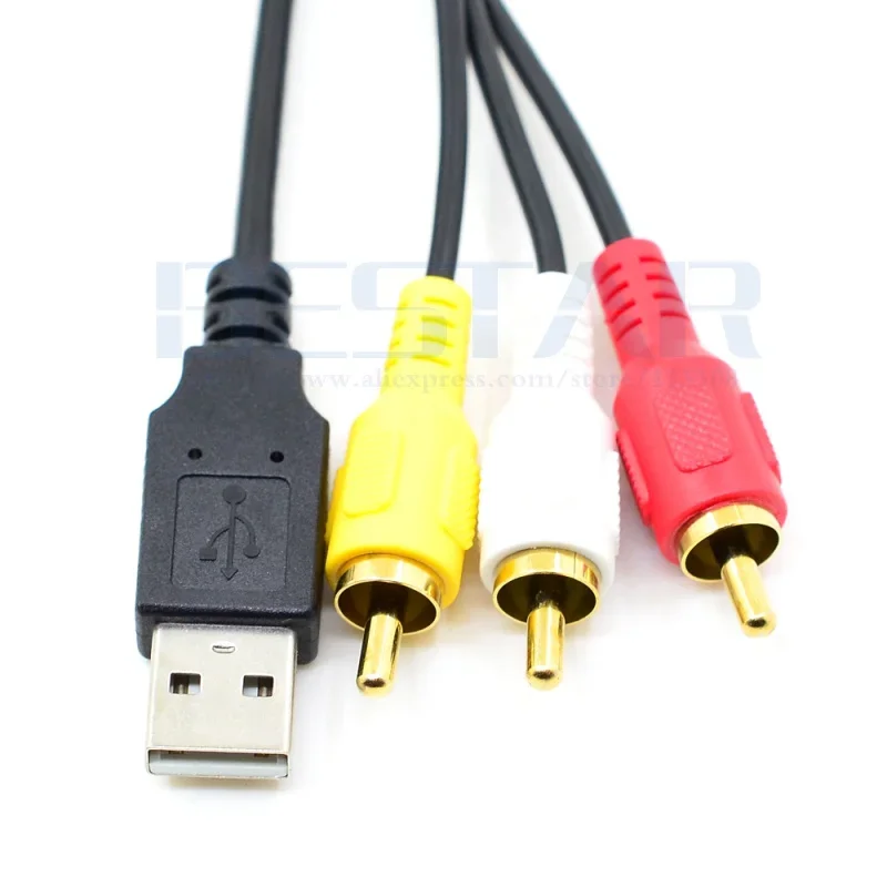 1 м/3 фута USB 2.0 и 3 RCA «папа» — USB2.0 и 3,5 мм «мама» Панель приборной панели Aux Удлинительный кабель для скрытого монтажа для автомобиля, лодки, грузовика, двигателя