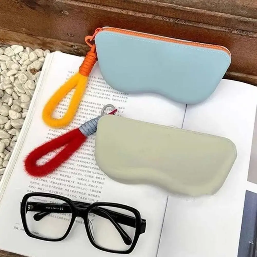 Bolsa de gafas de silicona impermeable a la moda, bolsa de cosméticos portátil a prueba de polvo, caja de gafas, regalos