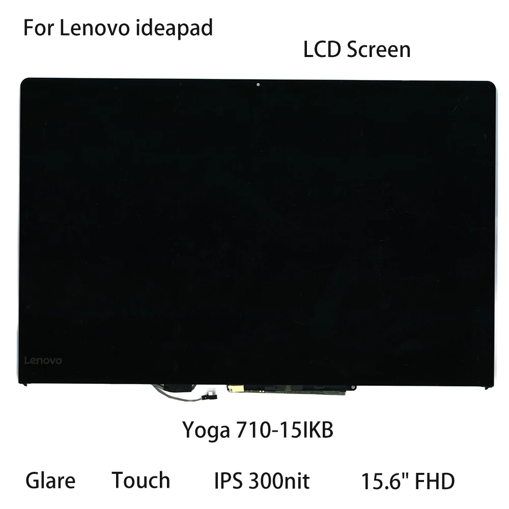 15.6 "FHD nowość dla Lenovo ideapad Yoga 710-15IKB ekran LCD laptopa odblaskowy dotykowy IPS 300nit 5D10M14145