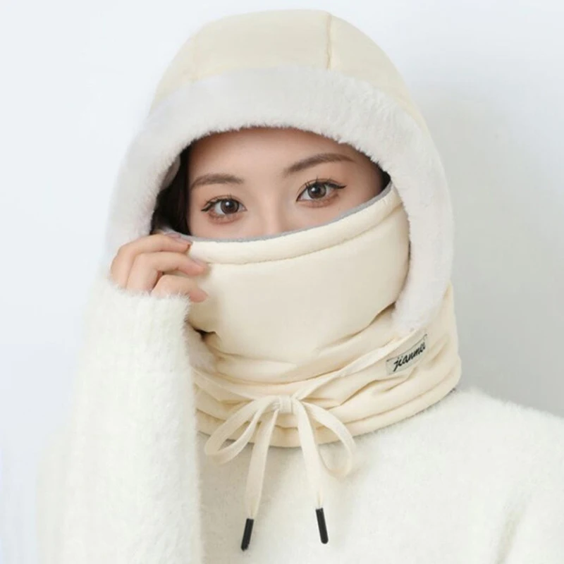 Wind-Resistant Winter Face Cover Wind-Resistant Winter Fleece Hood Windproof Cold Weather Warm Running Hat For Cycling Skiing