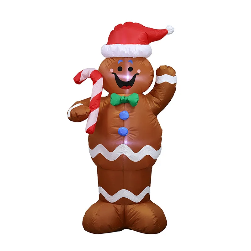 

New design Christmas garden decoration inflatable gingerbread man model outdoor decoration venue layout