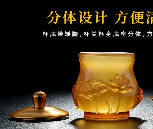 Wholesale Buddhist articles efficacious rite CUP Tibetan Buddhism ceremonies worship HUFA Holy water Colored Glaze Lotus CUP