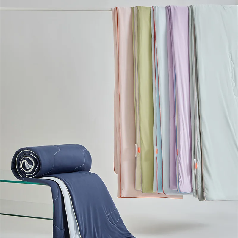 Summer Blanket Bedding Thin Wadding Blanket Duvet Without a Duvet Cover, Washable Home Double Cooling Blanket Comforter Quilt