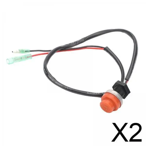 

Waterproof Push Button Switch for Boat Engine Kill Switch Easy Install Outboard Motor Stop Switch for Marine Applications