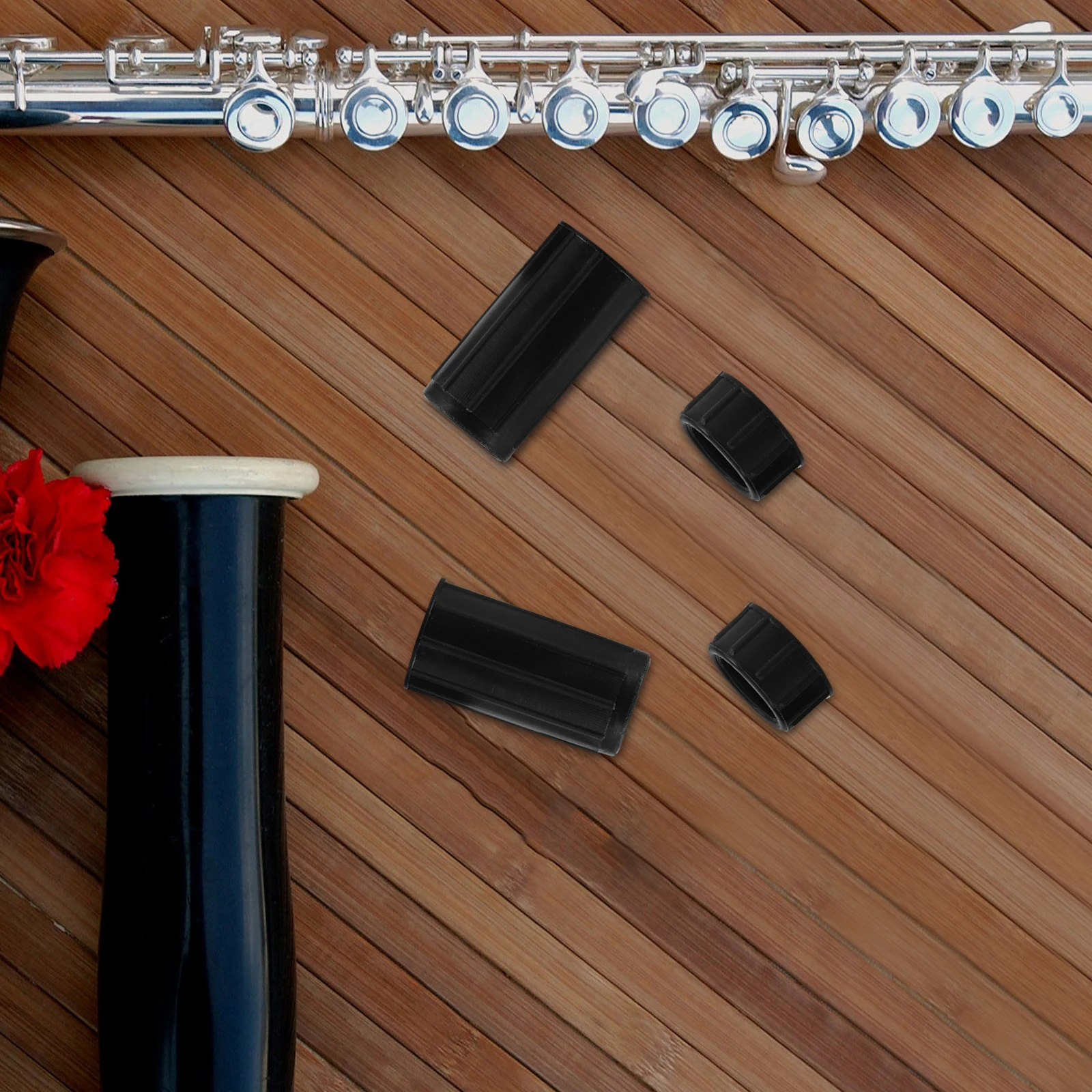 

2 set Interface Protection Cover Tuned Flute Lightweight Plastic Sleeve Secure Fit Flute Accessories Instrument Parts