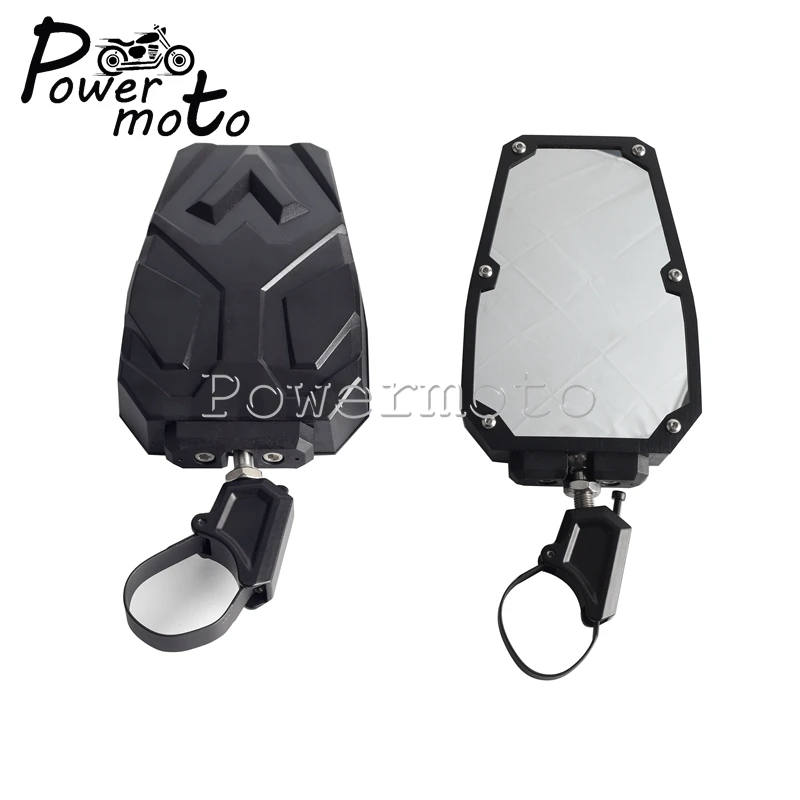 ل بولاريس ياماها YXZ Kawasaki Teryx 1000 هوندا Pionner Can-am Maverick X3 UTV المرايا الجانبية 1.5 "-2" لفة بار مرآة الرؤية الخلفية #5