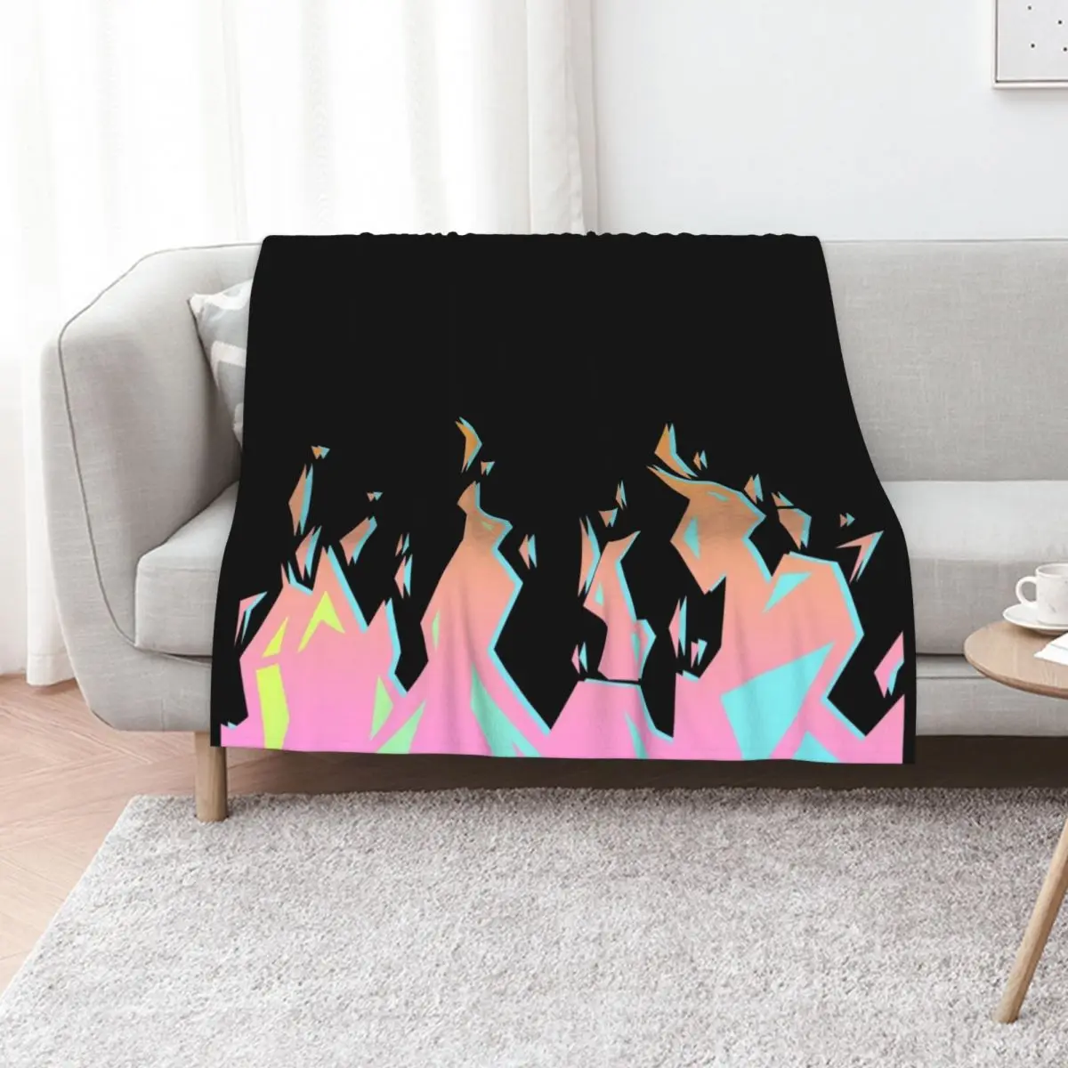 Promare Burnish Flames Throw Blanket Multi-Purpose Decoratives blankets and throws Baby for babies Flannel Blankets