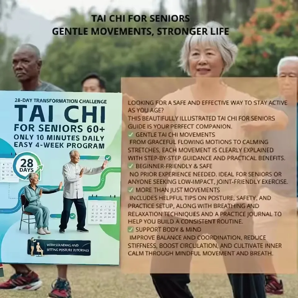 Tai Chi Fitness for Seniors And Beginners: Joint Protection Muscle Strengthening Balance Improvement Fall Prevention Guide