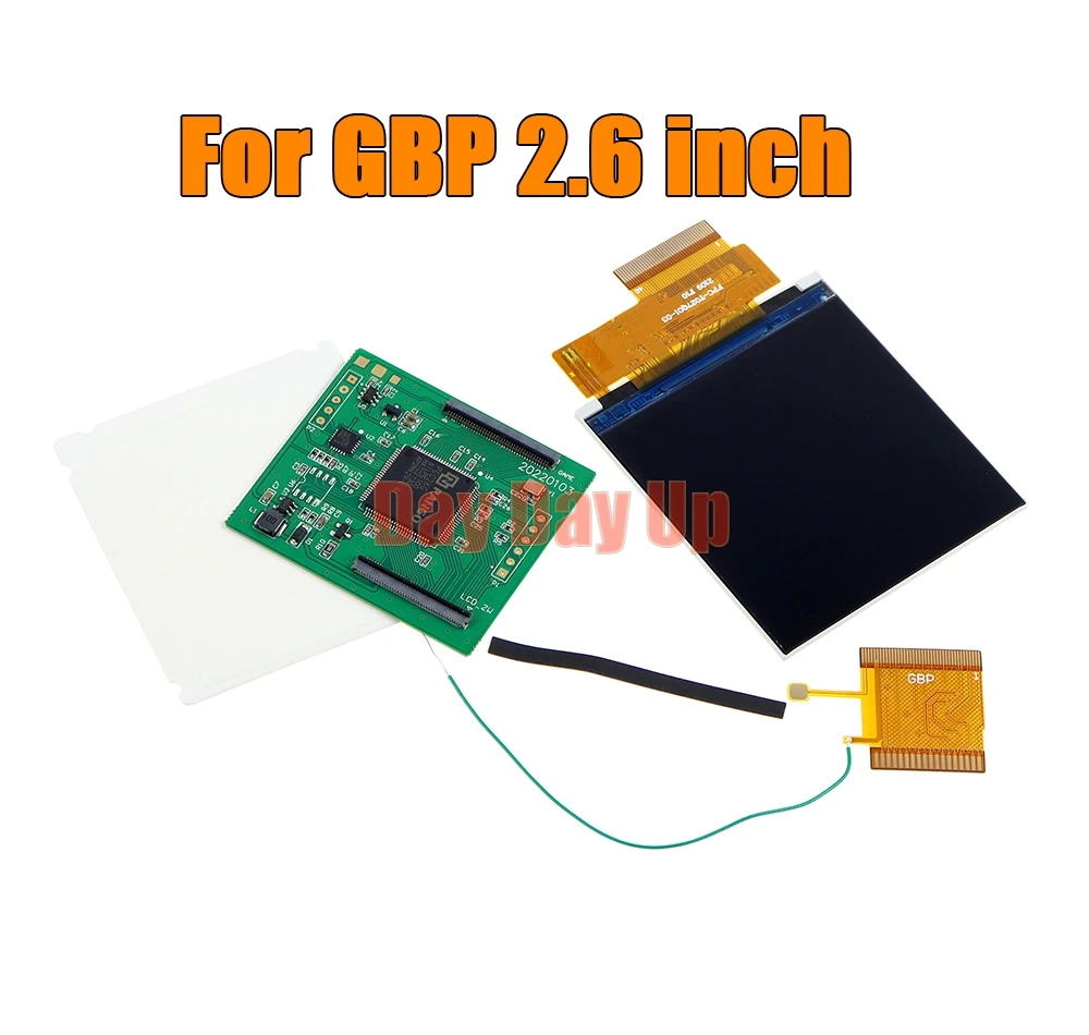 مجموعة واحدة لـ نينتندو GBP 2.6 بوصة لـ GBP تسليط الضوء على شاشة LCD استبدال شاشة LCD عالية الضوء سطوع قابل للتعديل