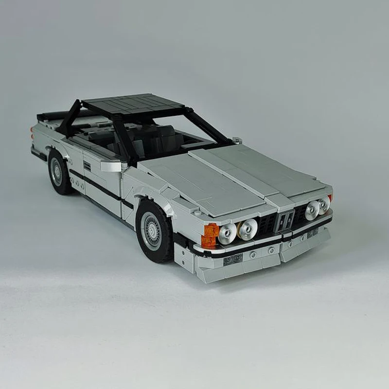 NEW MOC - BMVV E24 M6 Sedan Cars Model MOD Version 10300 Back to the Future Time Machine Building Blocks DIY Bricks Toys Gifts