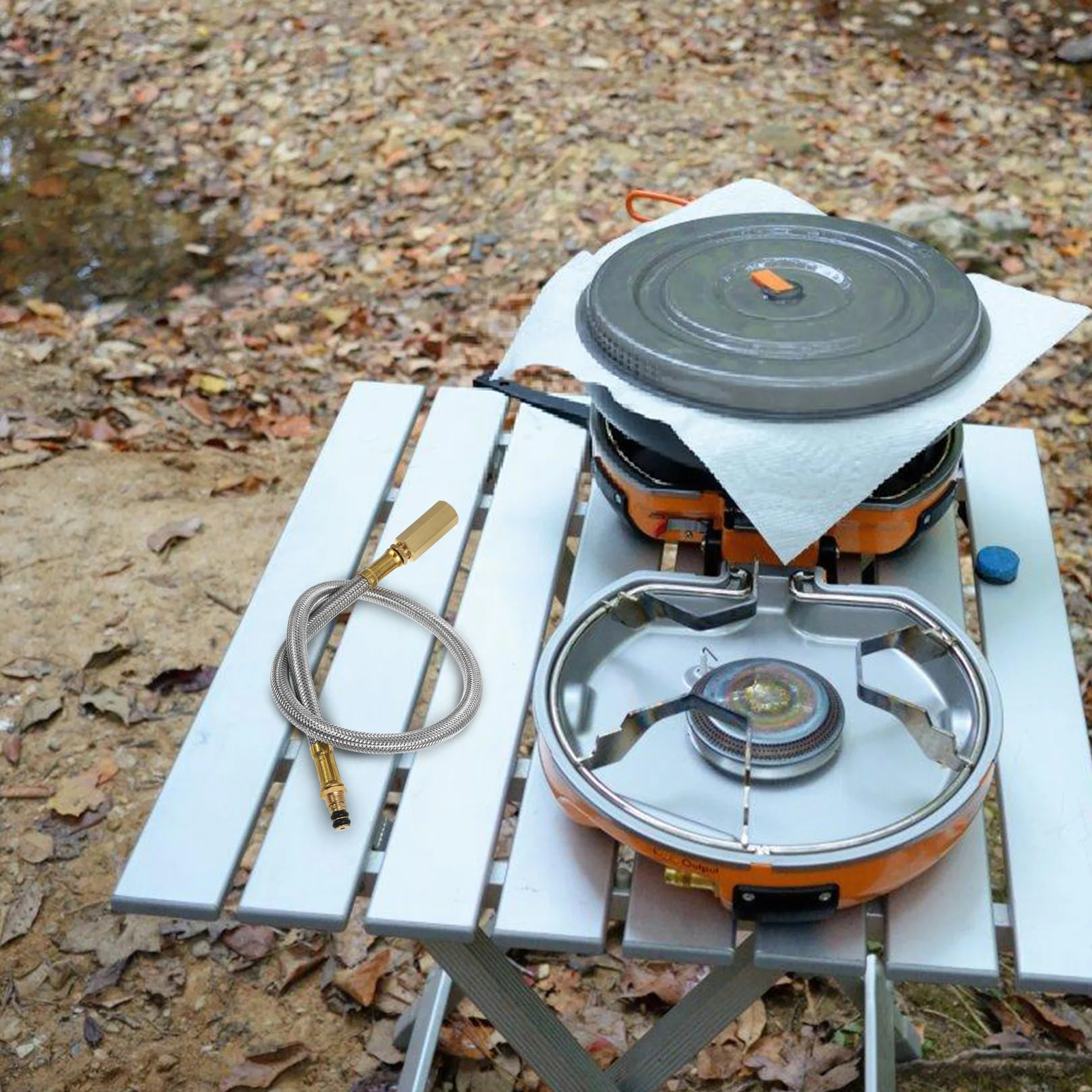 في الهواء الطلق خرطوم اسطوانة الغاز التخييم توسيع اتصال أنبوب موقد شواء استبدال الموقد جزء علبة الغاز ملحق للشواء