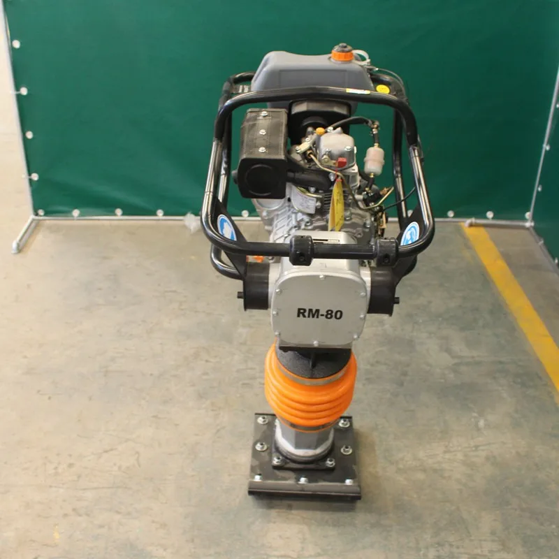 Gasoline impact rammer foundation