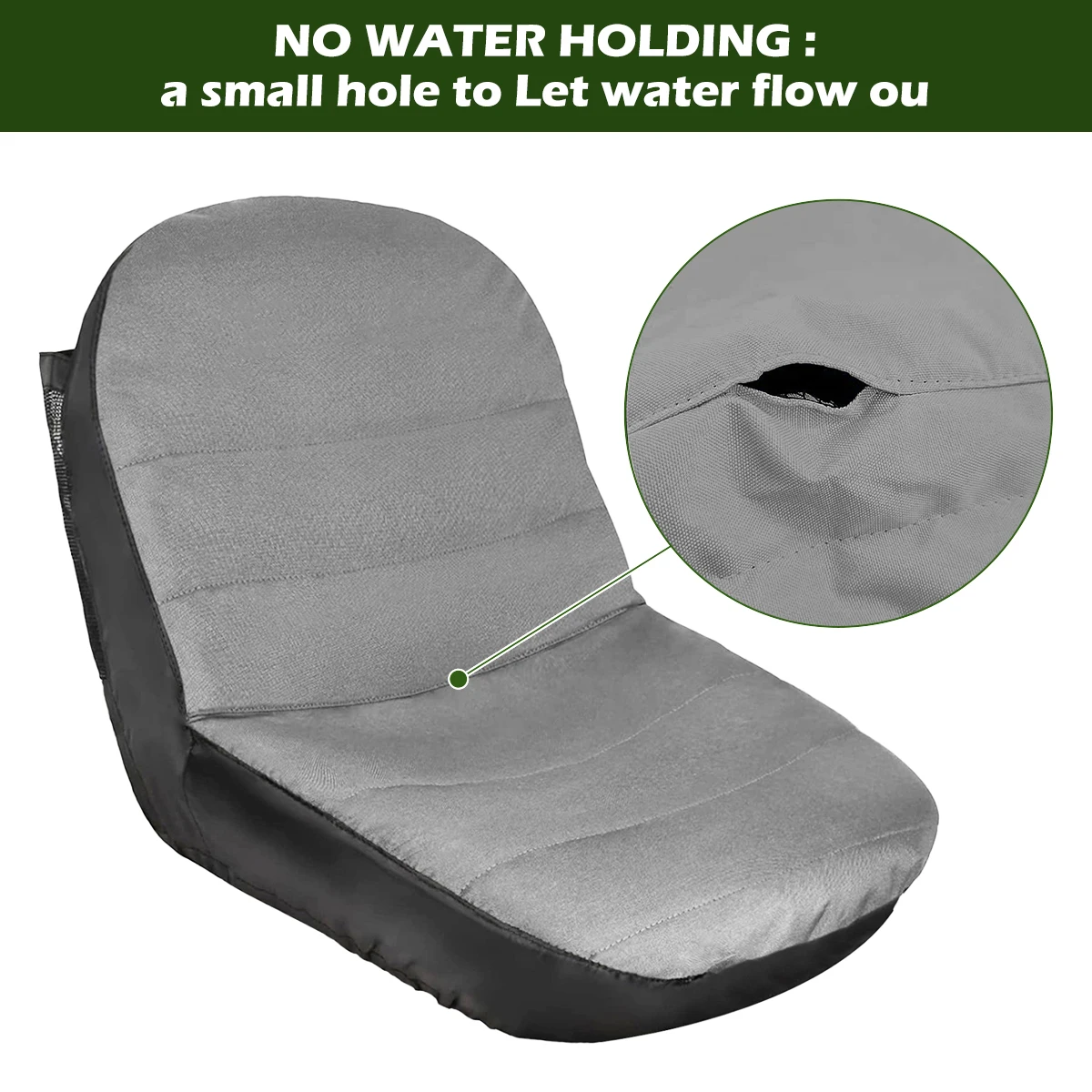 1/2PCS Tractor Seat Cover Waterproof Riding Lawn Riding Mower Universal Replacement  Dustproof Oxford Forklift Chair Protector