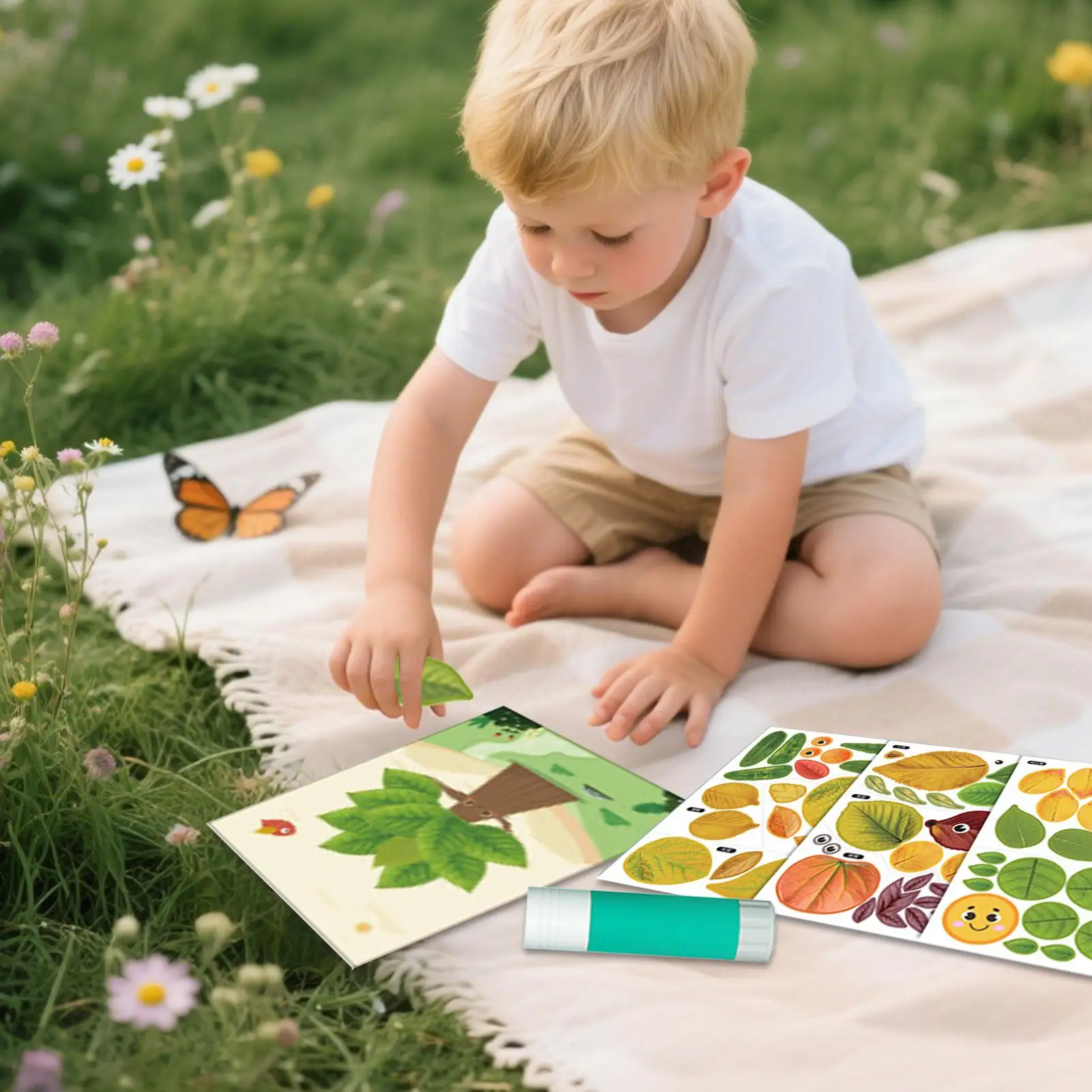 Kids Fall Craft Kit Children Fall Leaf Animal Craft Kit Educational Handmade Crafting Project Set Party Favors For Toddler Kid