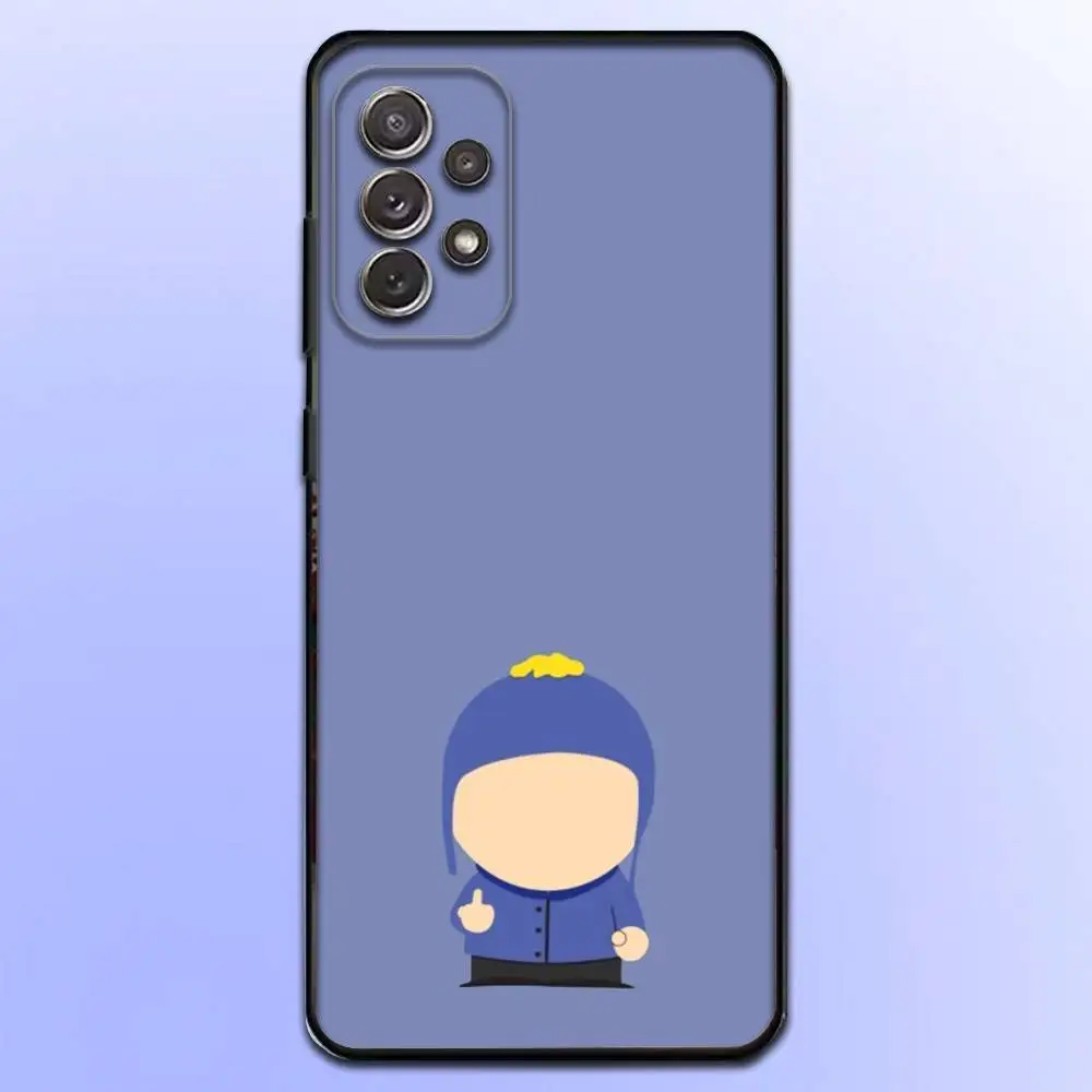 Чехол для телефона с рисунком S-South Park для Samsung S25, S24, S21, S22, S23, S30, Ultra, S20, Plus, Fe, Lite, Note, 10,9,5G, черный чехол