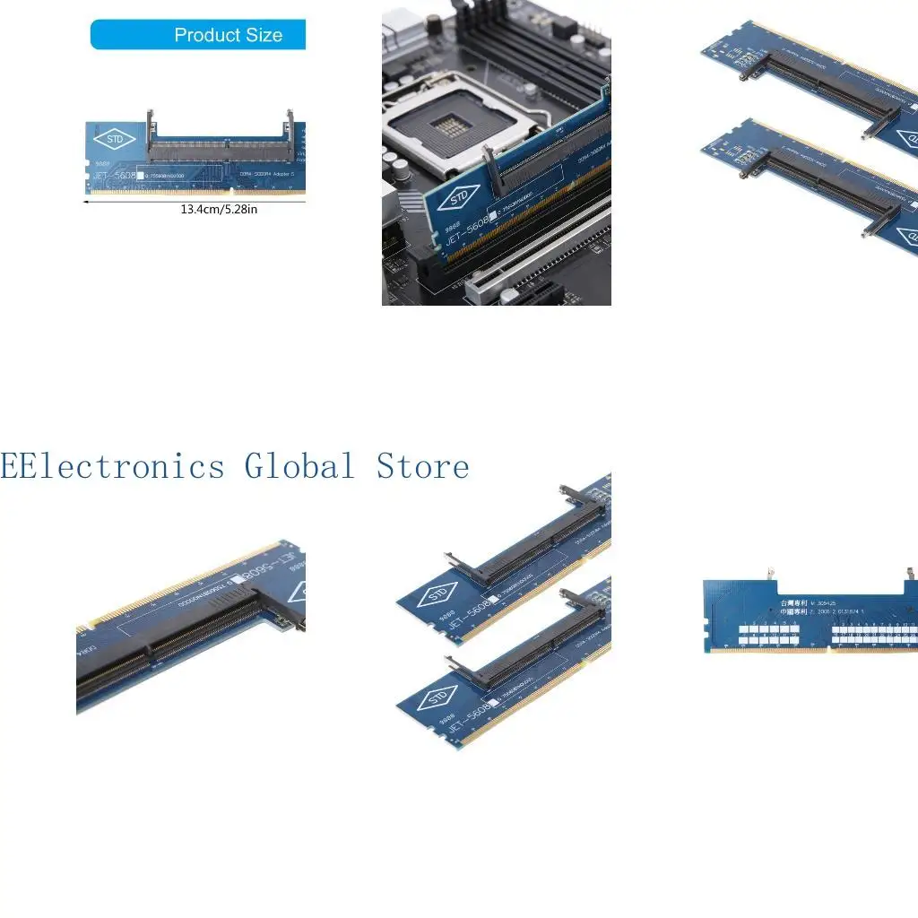 462B 1Set Computer Memory Adapter for Converting DDR4 SO DIMM to DIMM