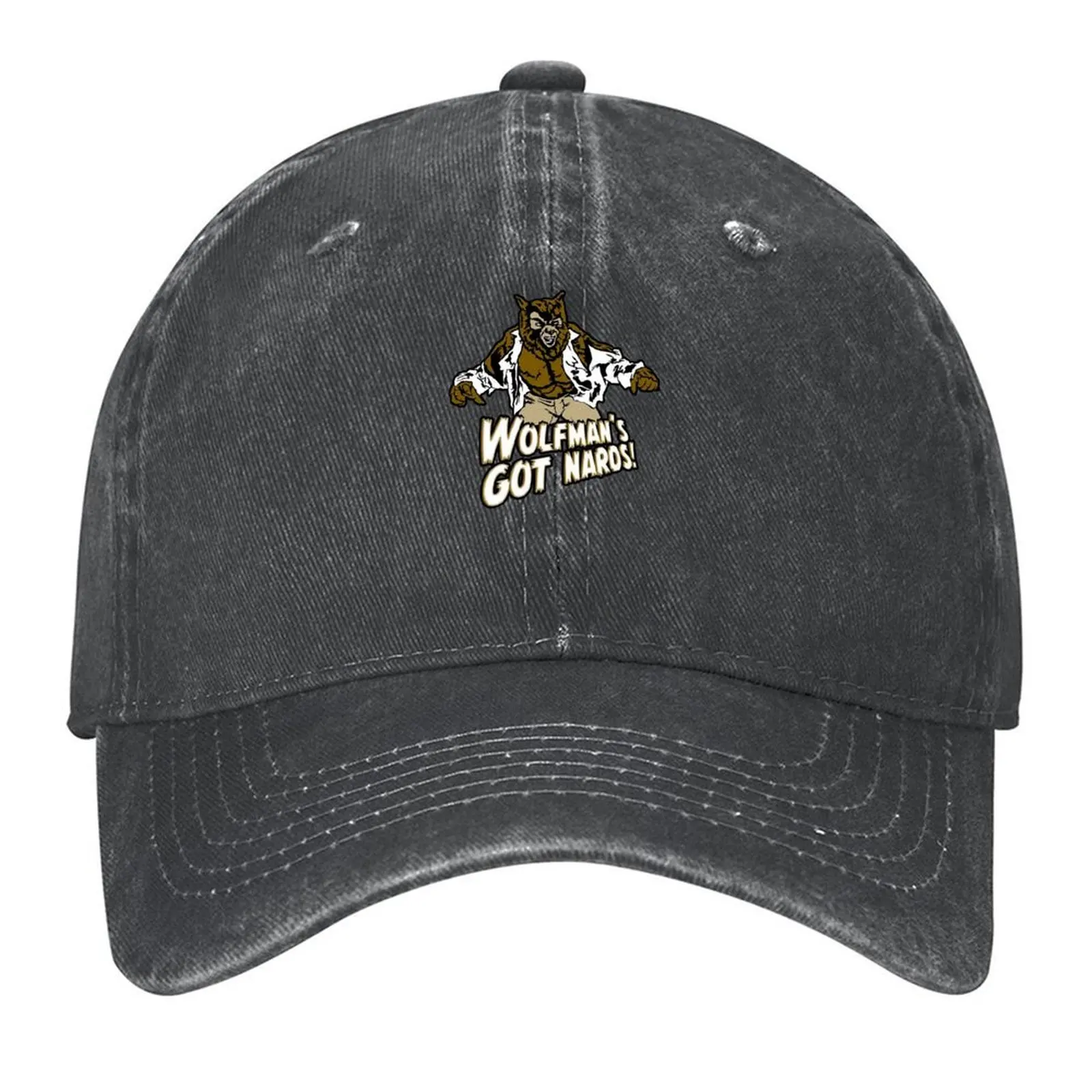 

586 Wolfman's got Nards funny monster 80s movie scary horror wolf 3 Baseball Cap summer hat Rave Golf Hat Man Women's Hats Men's