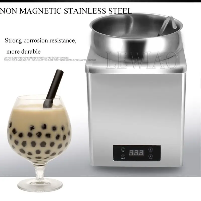 Petite marmite d'isolation de perle de sucre brun, économie d'énergie commerciale, pot de chauffage électronique de soupe, pot de maintien de chauffage électrique, 7L