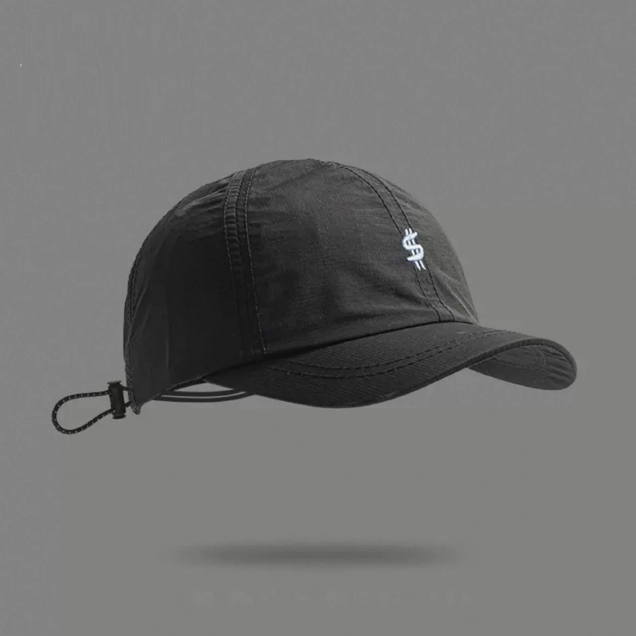 Fashionable Commuting Plain-Color Quick-Drying Waterproof Letter-Stitched Adjustable Outdoor Casual Sports Baseball Cap