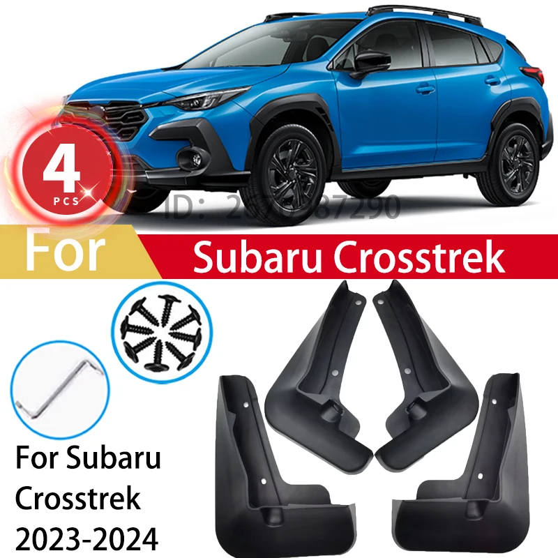 

4pcs Mudguards For Subaru Crosstrek 2024 Mud Flaps Splash Guards Fender MudFlaps Front Rear Car Protection Accessories