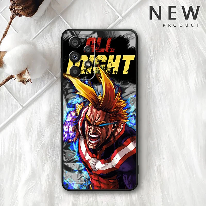 My Hero Academia Comic For Samsung Galaxy A73 A72 A55 A54 A53 A52S A34 A33 A32 A25 A23 Soft Black Phone Case