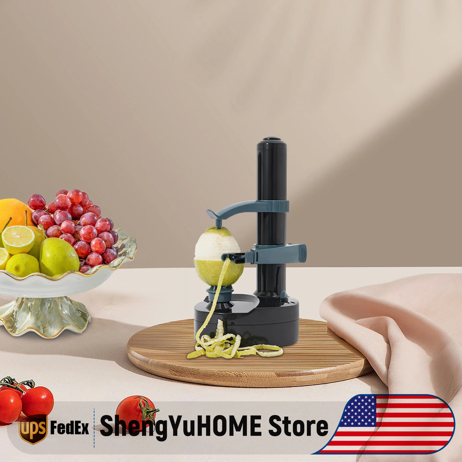 

Ручной гидравлический зажим, электрическая машина для очистки фруктов, черная автоматическая овощечистка, для яблок, картофеля, различных фруктов, H