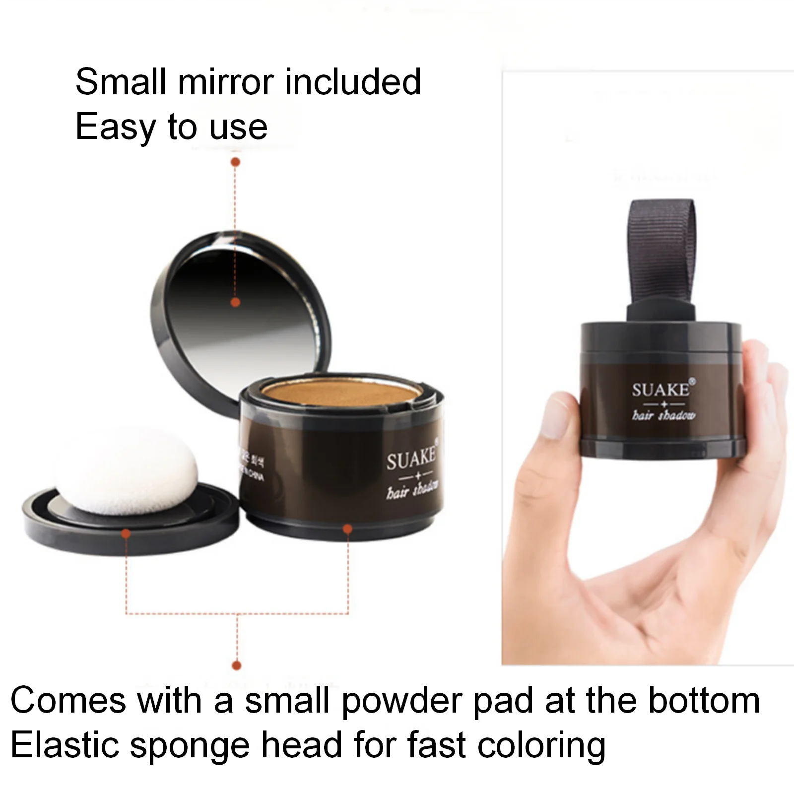 Modifica dell'attaccatura dei capelli 1PC, polvere naturale, che non sbiadisce, polvere per la modifica del contorno del viso e del corpo, regalo per le vacanze