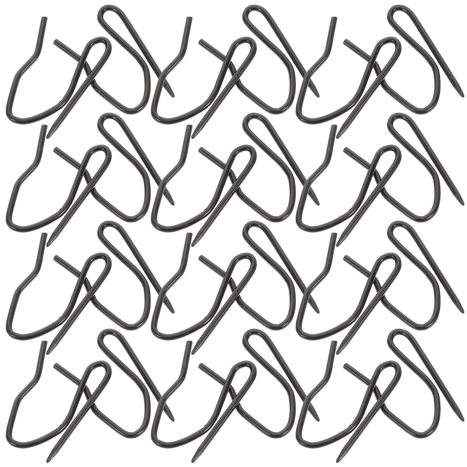 

30Pcs Metal Curtain Hooks Heavy Duty Drapery Pins for Pleated Curtains Smooth Gliding Decoration Drapery Pins