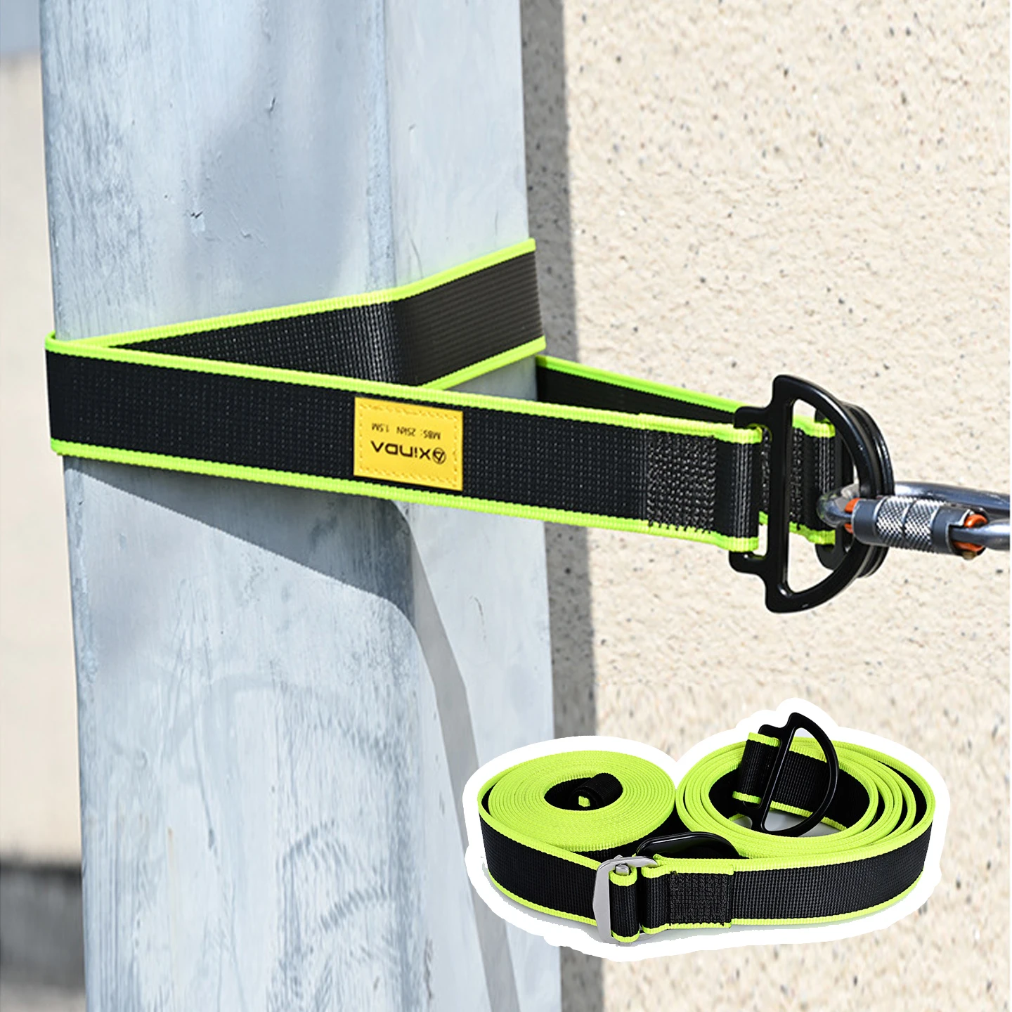 Outdoor High-Altitude Operation Fixed Webbing Adjustable Anchor Point,Climbing Load-Bearing Anchor Point Protective Belt,P916
