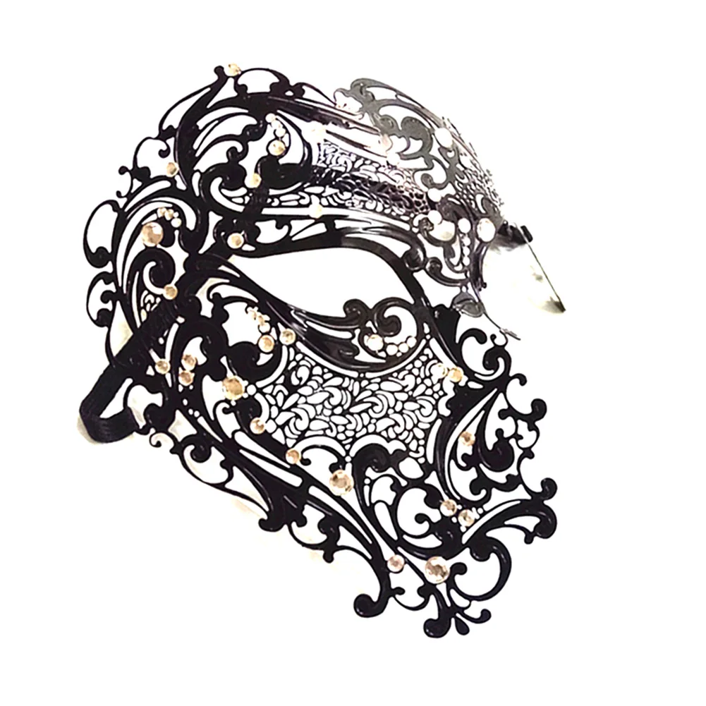 Sexy Women Men Hollow Cut Eye Face Mask Masquerade Skull Filigree for Party Halloween Cosplay Accessories Props Supplies