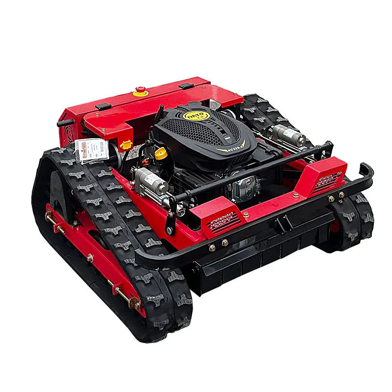 

High quality and low-priced rubber tracked remote-controlled lawn mower, self-propelled lawn mower, customized version