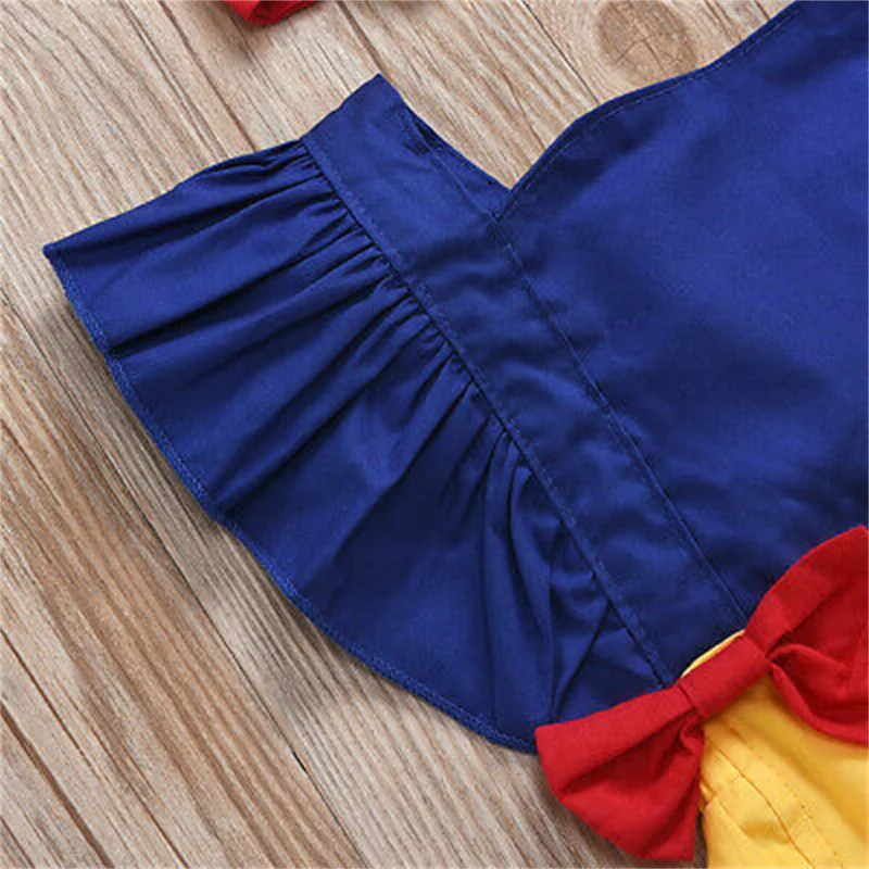 0-24M Newborn Baby Girls Romper Princess Cosplay Infant Tops and Shorts Summer Clothes Birthday Birthday Birthday Birthday Gifts