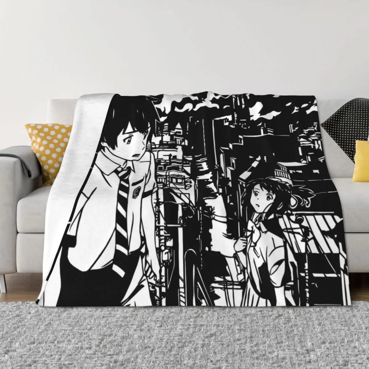 

Kimi no Na wa Throw Blanket Flannel Fabric christmas decoration Large Quilt Blankets