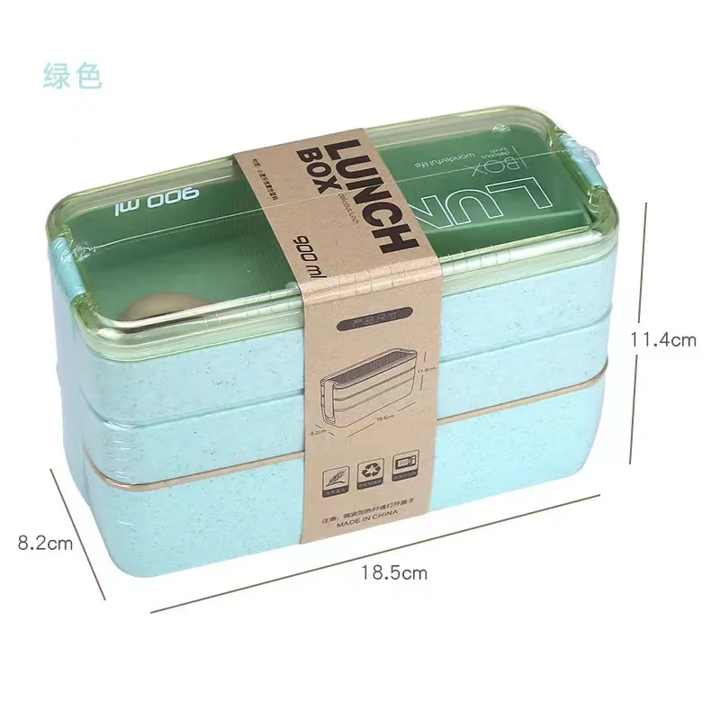 1PC Kids Bento Box Leakproof Lunch Containers Cute Lunch Boxes for Kids Chopsticks Dishwasher Microwave Safe Lunch Food Containe