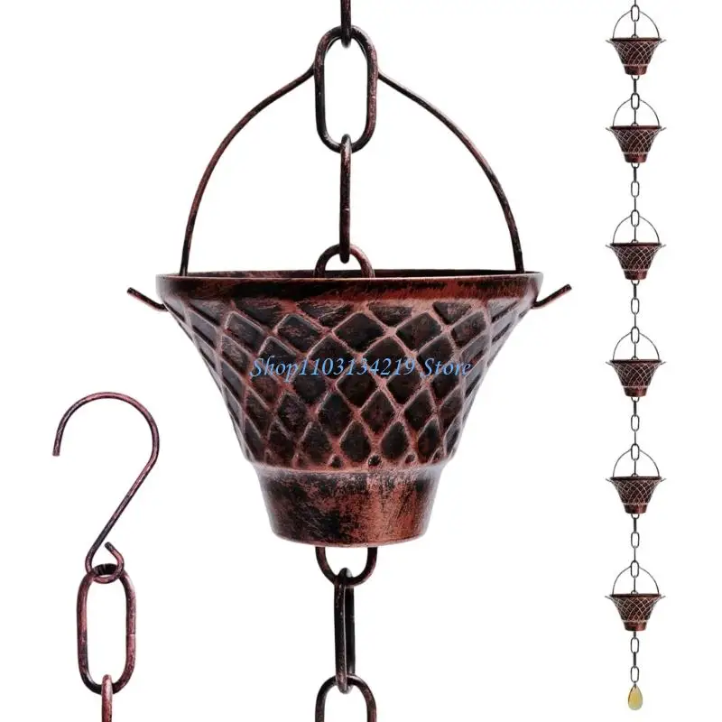 

N5KC Античная дождевая цепь из нержавеющей стали для дренажа сада и украшения двора