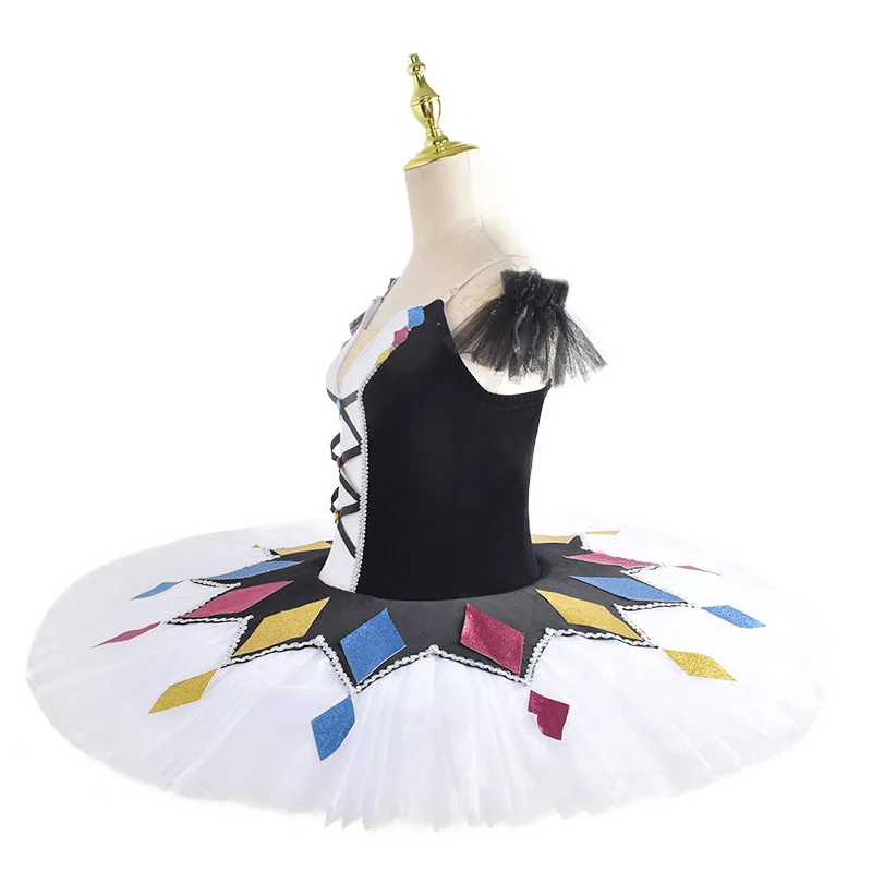 New White  Ballet Tutu Skirt Children White Swan Lake Dance Performance Costumes Beauty Dance Clothing tutu dress