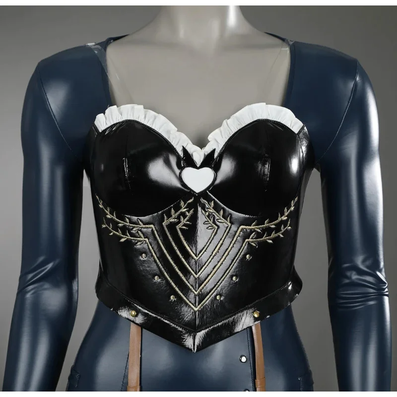 تمويه المعدة: ReFantazio Hulkenberg تأثيري حلي مثير امرأة جلدية بذلة هالوين كوميك كون الزي مخصص tu.3