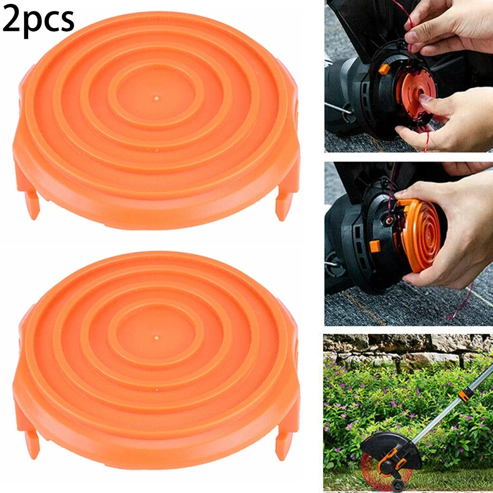 2PCS Practical Trimmer Spool Cap Replacement Supplies Accessories Cover Trimmers Grass Attachment