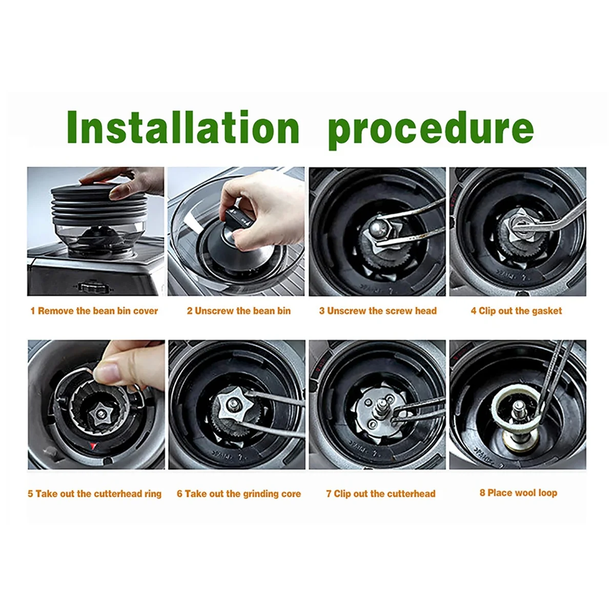 A66T Espresso Machine Grinder Replacement Felt Washer for Breville BES870 BES878 BES880 BES980 BES990 BCG600 BCG820