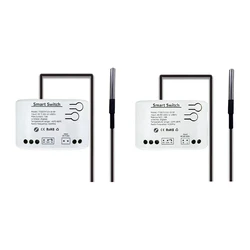 Tuya Smart Zigbee Switch With Temperature Sensor Passive Dry Contact Zigbee Relay Work With Home Assistant