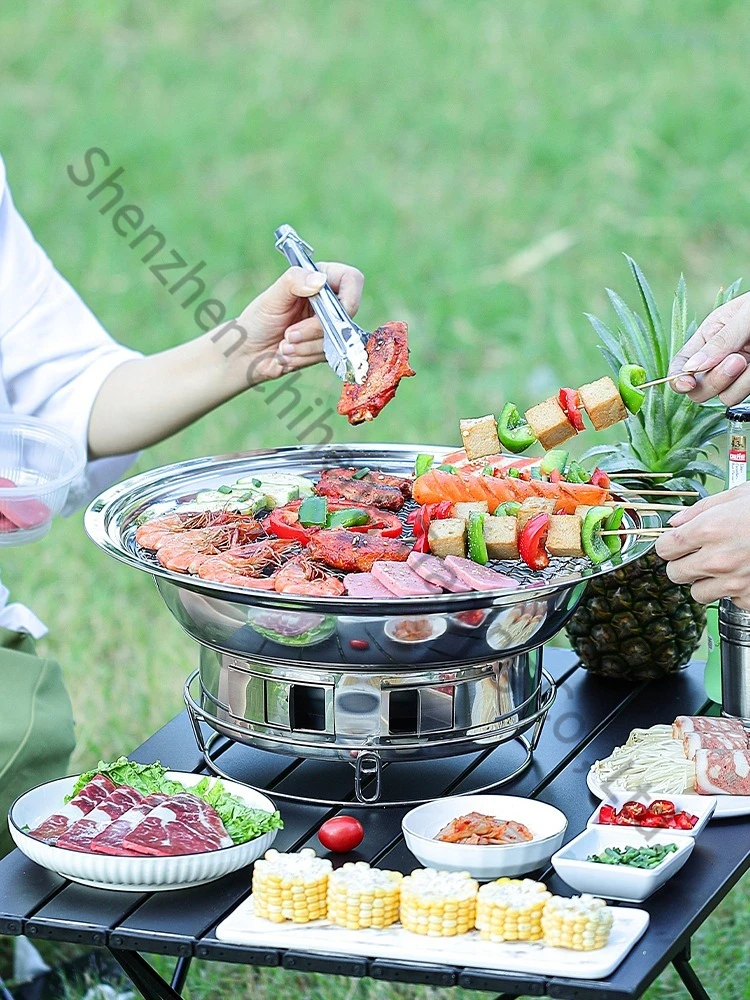 Household Barbecue Stove Commercial Indoor Stainless Steel Outdoor Carbon Roasting Stove