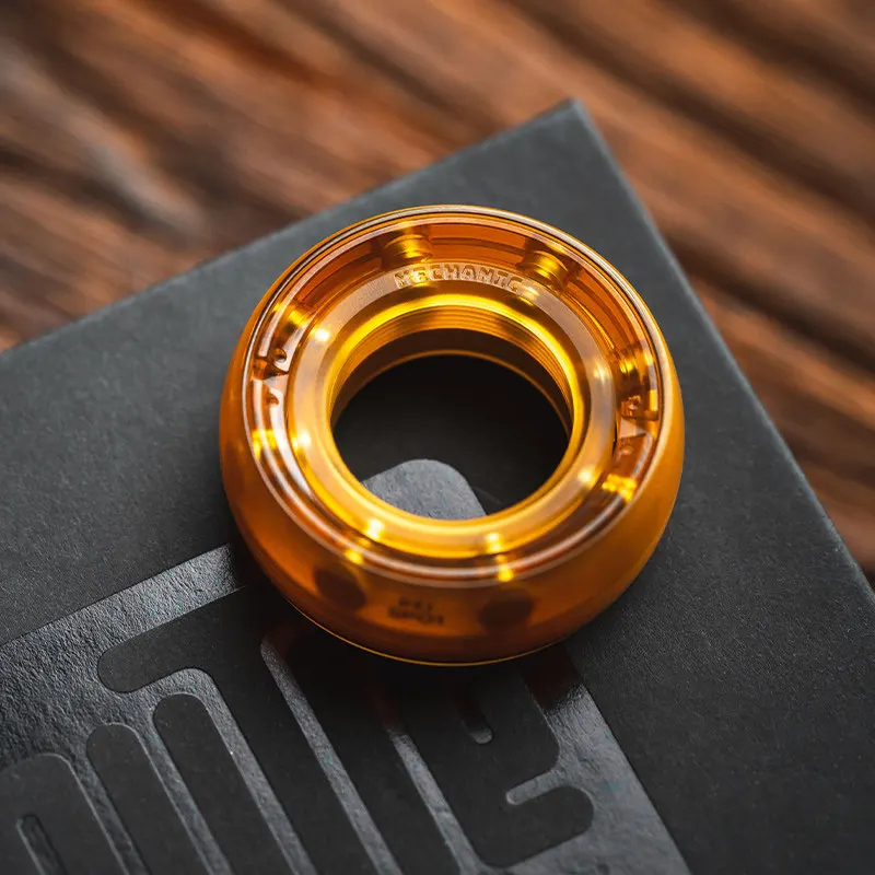 Fidget Spinner Gyros Cope Ratchet Magnetic Machinist C Section Ring Toy Decompression EDC Black Technology Adult Toys